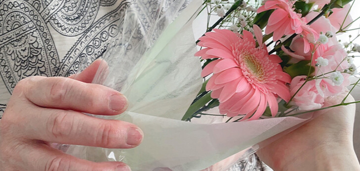 お花をプレゼントされるご利用者様